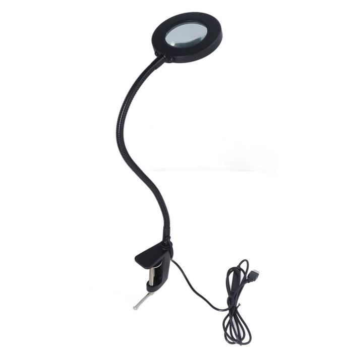 PATIKIL 0.29"/M10 Fil Trou Bureau Table Support Pince, 2 Paquet Universel Réglable C Forme Bureau Pince Pour Microphone Bras Bureau Lampes Support, Blanc