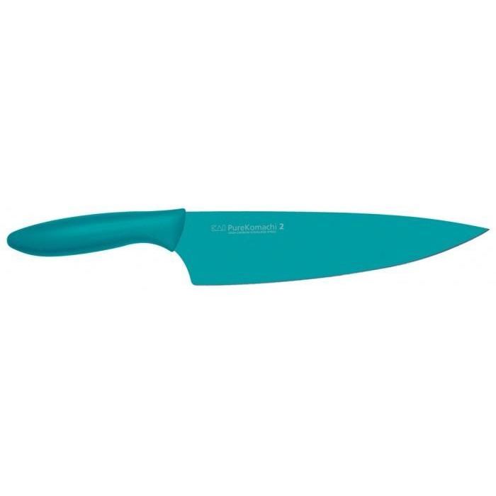 Couteau Chef KAI, lame 20cm bleu