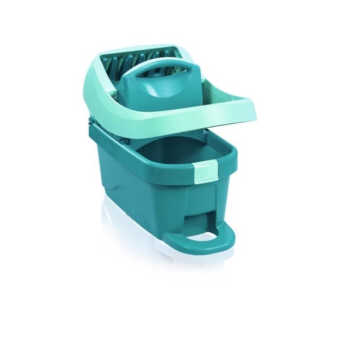 LEIFHEIT 55076 Essore-housse Profi XL ,roulettes et pédale d'essorage, seau essoreur pratique compat