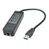 LINDY Adaptateur Hub USB 3.1 & Ethernet Gigabit