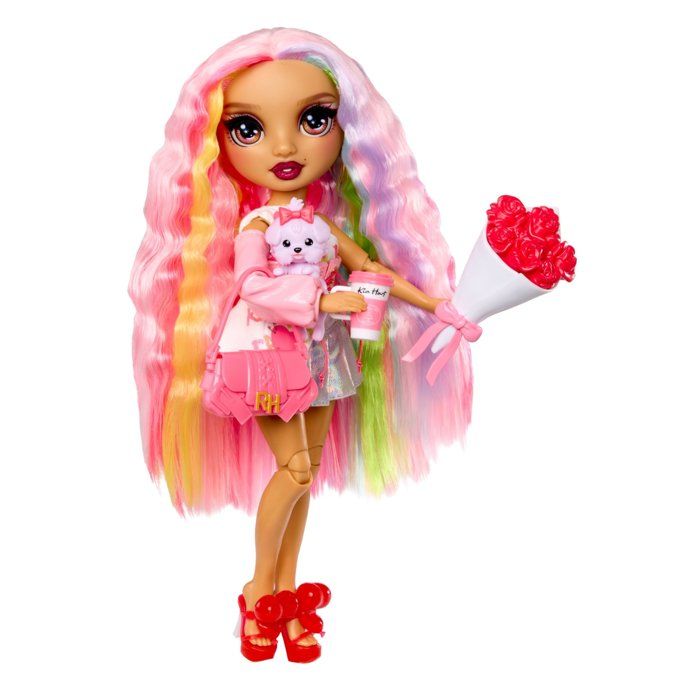 MGA Entertainment Rainbow High - Pretty in Paris - Kia - Poupée Mannequin - 27 cm - Accessoires et Animaux inclus