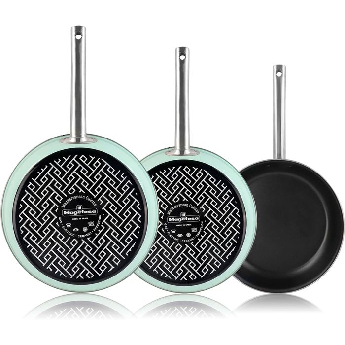 Poêles - SWISS DIAMOND - Set de 2 poêles - Revêtement antiadhésif HD