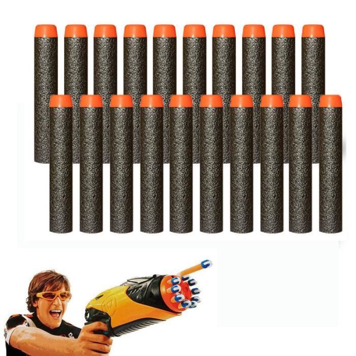 Nerf N-Strike Elite Gun Recharge pour méga fléchettes, lot de 10 grandes fléchettes rouges - France