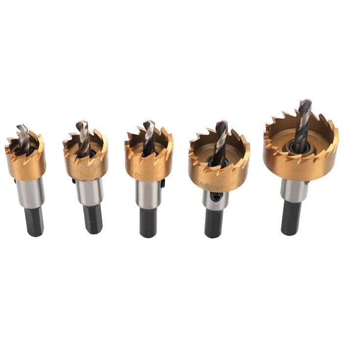 3pcs Ensemble Forets Étage HSS4241 Titane - 4-12mm, 4-20mm, 4-32mm Pour Métal, Aluminium Et PVC