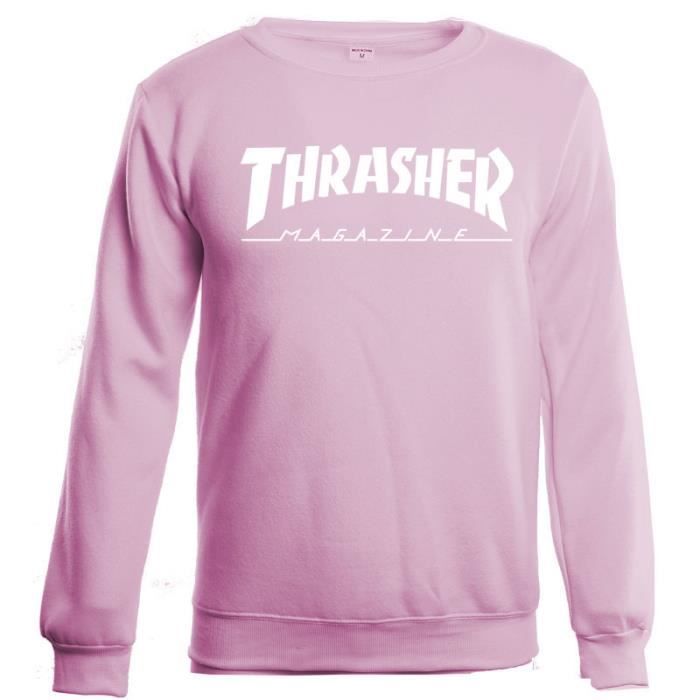 thrasher sweat rose