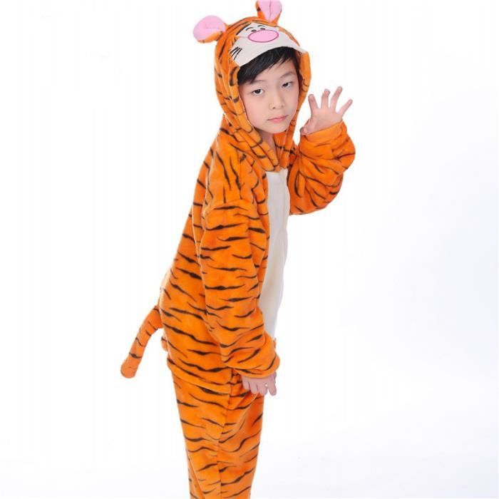 Nouveaute Combinaison Animaux Pyjama Enfant Mixte Ado Cartoon Taille 100 110 1 130 140 Pour Deguisement De Baggy Vetement Orange Cdiscount Pret A Porter