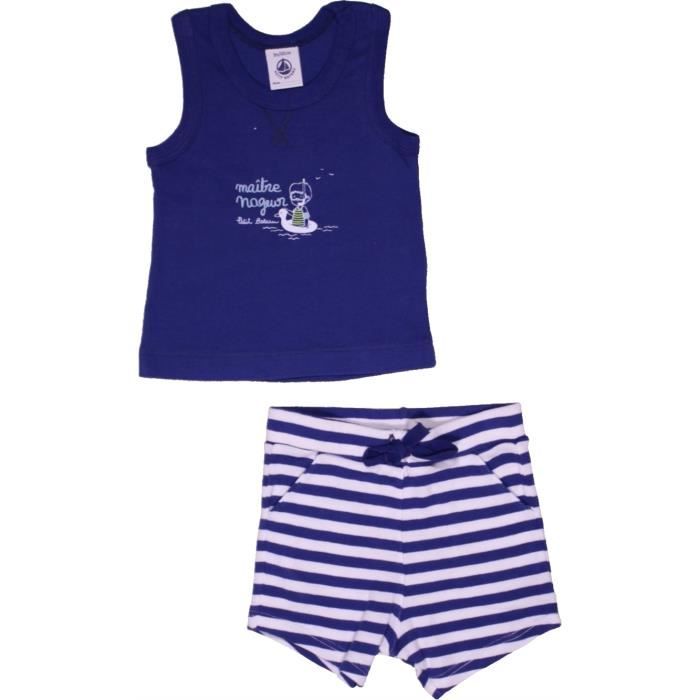 Ensemble Bebe Garcon Petit Bateau 3 Mois Violet Ete Vetement Bebe Violet Violet Achat Vente Ensemble De Vetements Cdiscount