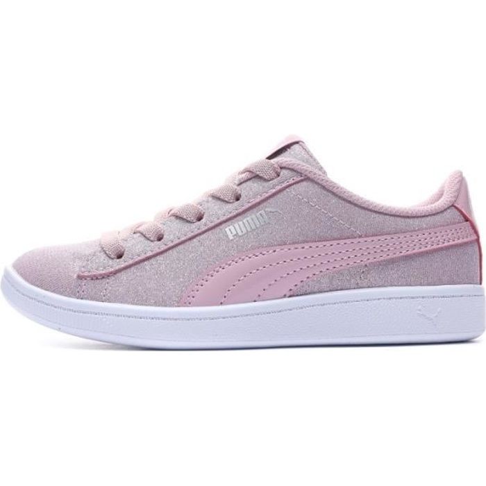 puma rose paillette fille