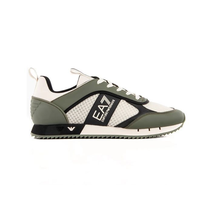 Basket EA7 Homme Heritage GA Kaki Synthétique