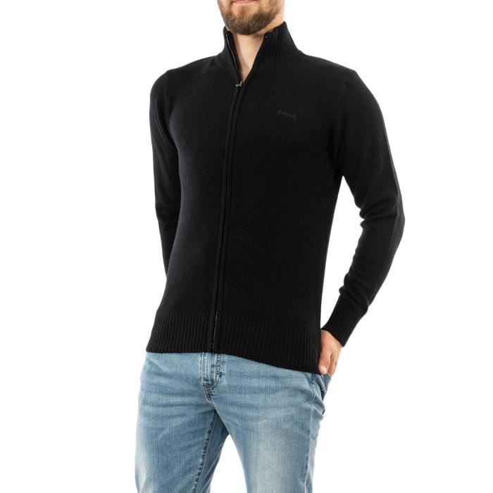 gilets cardigans schott lance3 black