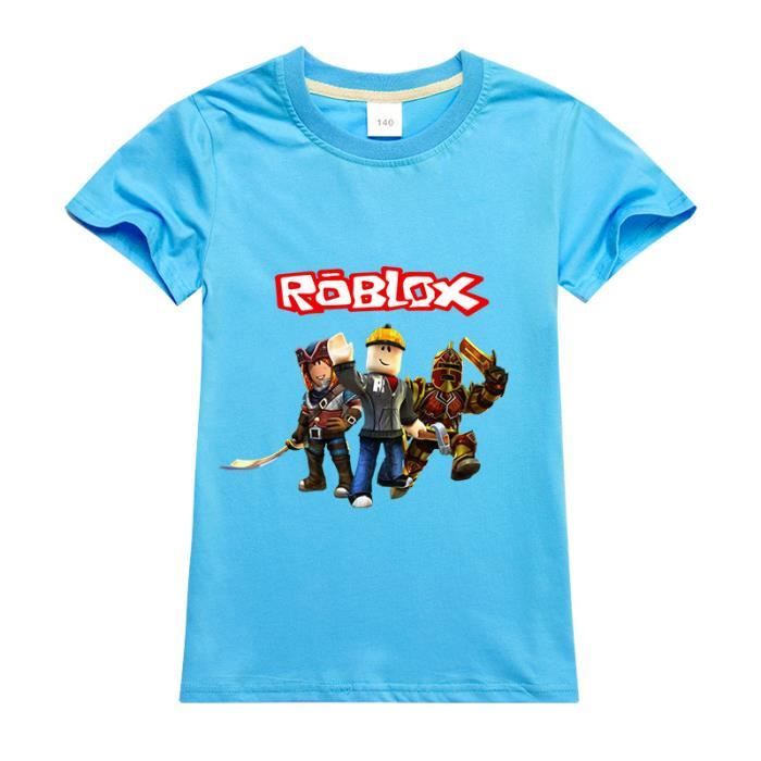 12-13 ans Ro-blox Ensemble t-shirt et short de jeu 2 pièces dété pour garçon T-shirt à manches courtes et short