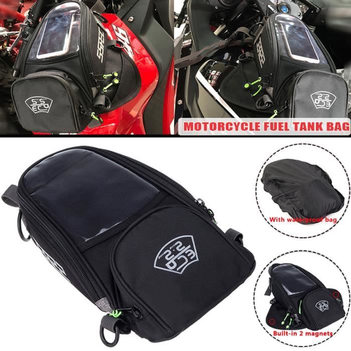 OKBY Sac de Moto Noir Universel Moto Moto équitation Solide Sac de réservoir de Carburant dhuile étanche