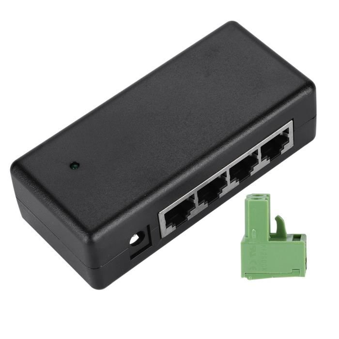 Injecteur PoE ICreatin 48V 15.4W - Adaptateur Secteur Gigabit 10/100/1000 Mbps