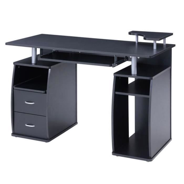 Bureau Informatique Scholar 120cm Noir Paris Prix Achat