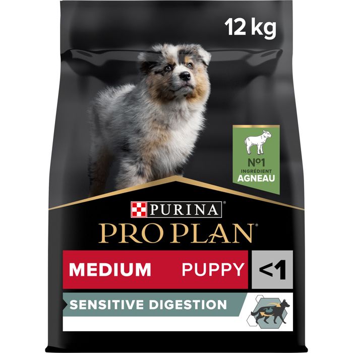 PRO PLAN Medium Puppy Sensitive Digestion Riche en Agneau - 12 KG - Croquettes pour chiots