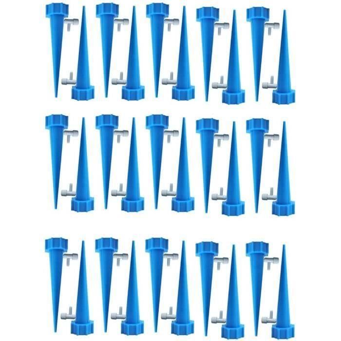 40pcs Goutte à Goutte Pot de Fleur Bouteille Irrigation Goutte à Goutte Bouteille Arroseur Automatique Plantes Arrosage Goutte a Goutte avec Vannes pour Jardin Maison Intérieur Extérieur