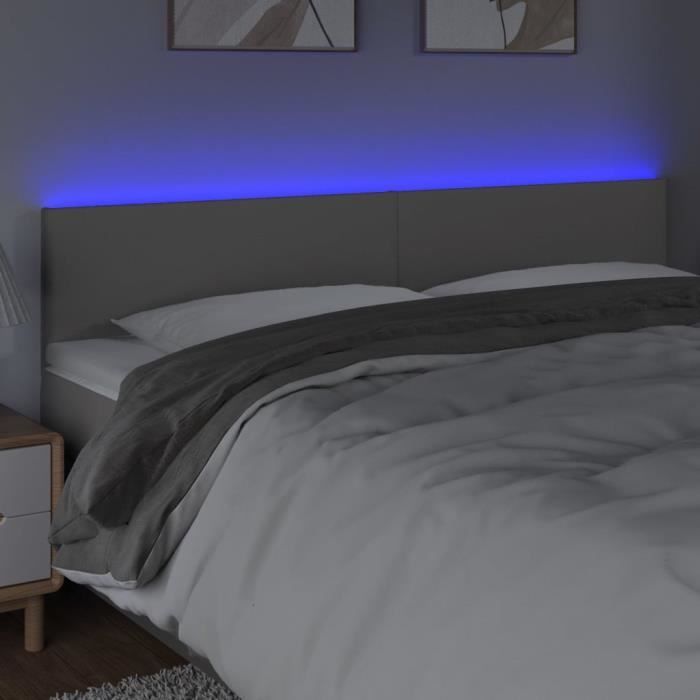 The Living Store Tête De Lit à LED Gris Foncé 180x5x78/88 Cm Velours Tete De Lit Led Tete De Lit Velours Tete De Lit Moderne Eclairage Led Tetiere De Lit 83506144 The Living Store Tête De Lit à LED Gris Foncé 180x5x78/88 Cm Velours Tete De Lit Led Tete De Lit Velours Tete De Lit Moderne Eclairage Led Tetiere De Lit 83506144