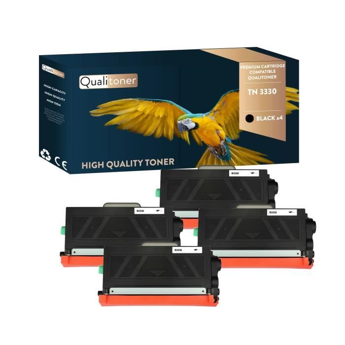 Lot De 2 Toners QUALITONER 040 BK - Compatible Canon LBP-710 Série - Neuf Sous Blister