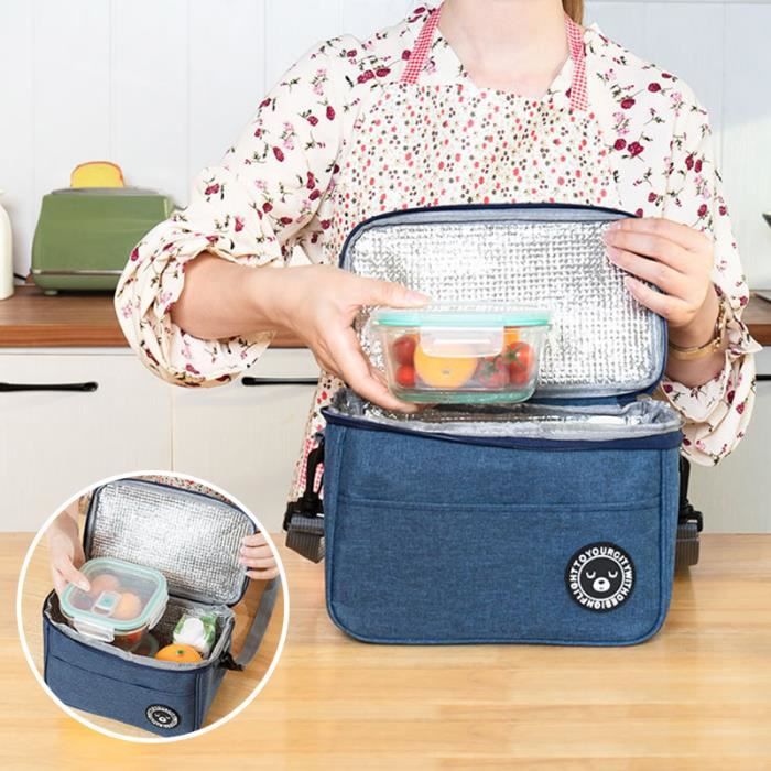 Sac d'isolation thermique de grande capacit?�, sac ?� main ?�pais en papier d'aluminium, sac de 