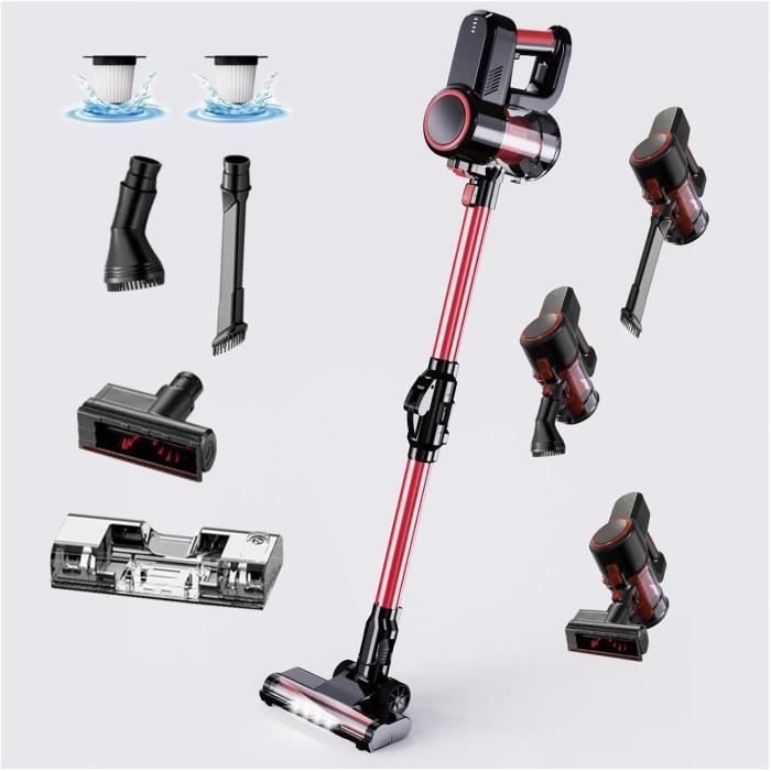 Meltor Meltor Balai Vapeur Sans Fil 5 En 1 Compact - Puissant 16000Pa ...