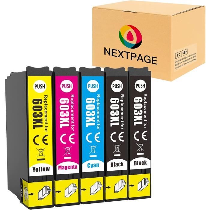 Woungzha Lot De 5 Cartouches D'Encre Compatibles Canon PGI-35 CLI-36 – Pour Imprimantes Portables IP100, IP110, TR150 – Couleurs Vives
