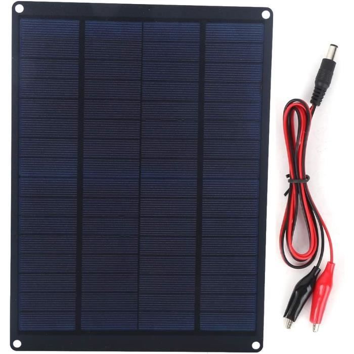 Panneau solaire Portable avec chargeur de batterie, 20W, 12V, Module