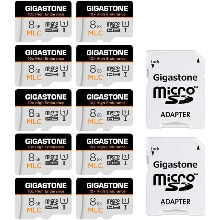 [10X Haute Endurance] Industriel Mlc Carte Mémoire 8 Go, Lot De 10 ...