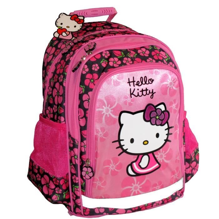 HELLO KITTY SAC A DOS CARTABLE ROSE/FLEURS Rose - Cdiscount