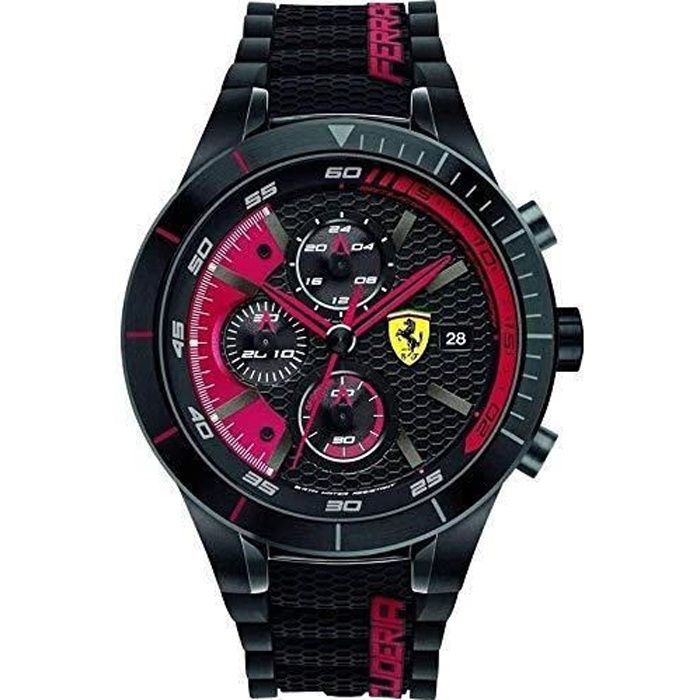 Montre Homme Ferrari Pitstop Quartz - Boîte D'Origine Incluse - Occasion