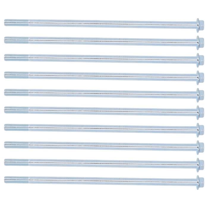 Boulons Hexagonaux Acier Inoxydable 304 – Filetage Fin, Tailles M6 à M16, Neufs Sous Sachet