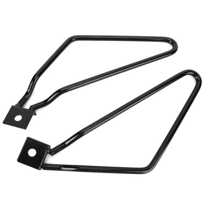 Supports De Sacoches Pour Selle Moto – Compatible XL883/1200 HD1450/1584, Honda Shadow 1100 – Fer Chromé, Paire