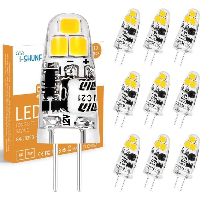 Ampoule G4 LED AC/DC 12V 5W Lampes LED G4 Blanc Chaud 3000K