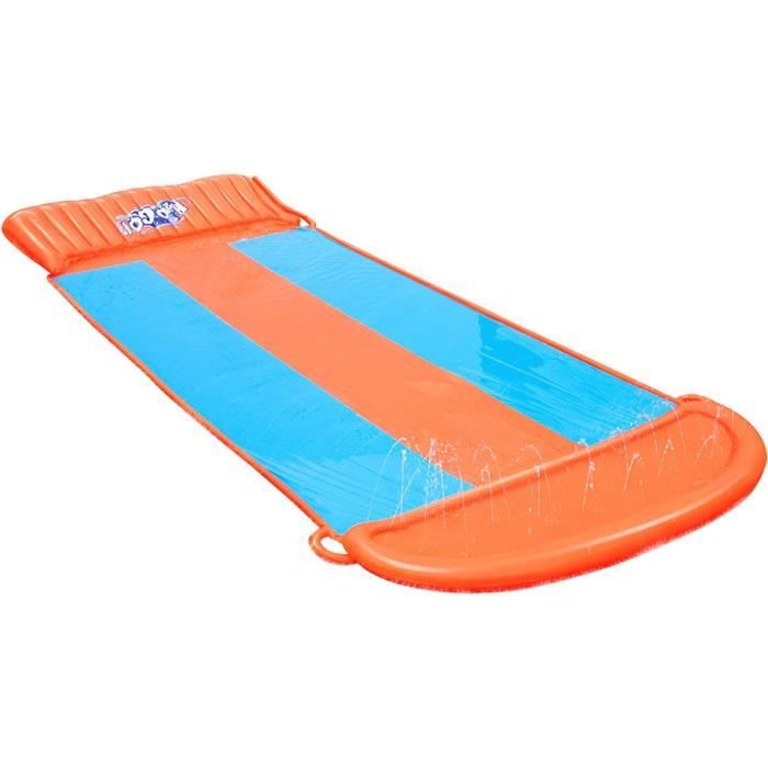 Toboggan D'eau 610 X 178 Cm Avec 2 Bodyboards - Jeu Extérieur Pour Enfants, Arroseur Intégré, été