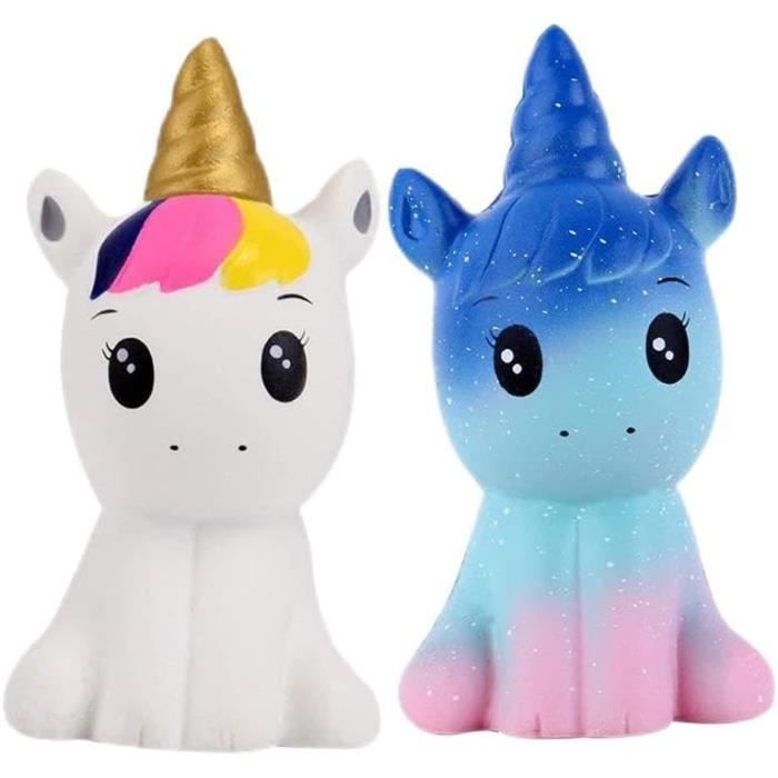 Anboor Squishy Chat Crème Glacée Galaxie – Jouet Anti-stress à Expansion Lente – Taille 10x8x11 Cm