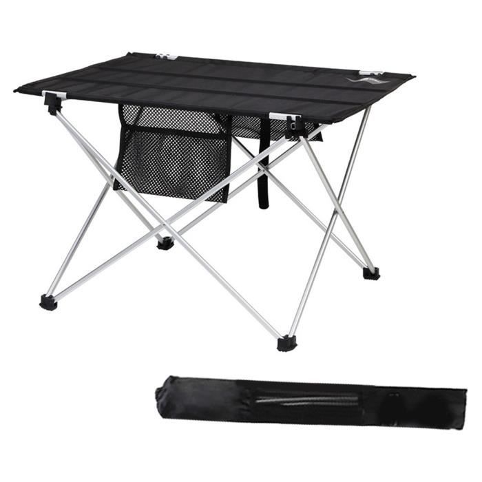 Table de Camping Pliable Ultra Légère en Aluminium Stabilité avec Sac