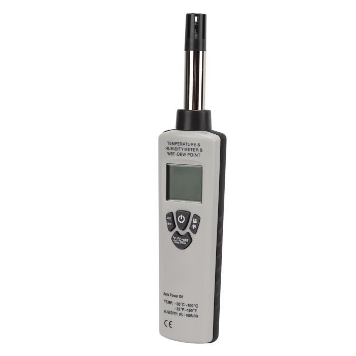 Tbest Thermomètre Hygromètre DT‑321S Compteur de température et d ...