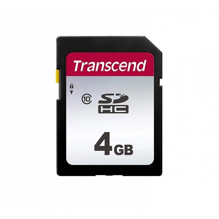 TRANSCEND Premium 300S Carte SDHC - 4GB - Class10 - Lecture jusqu'à 95 Mo/s / Ecriture jusqu'à 45 Mo/s