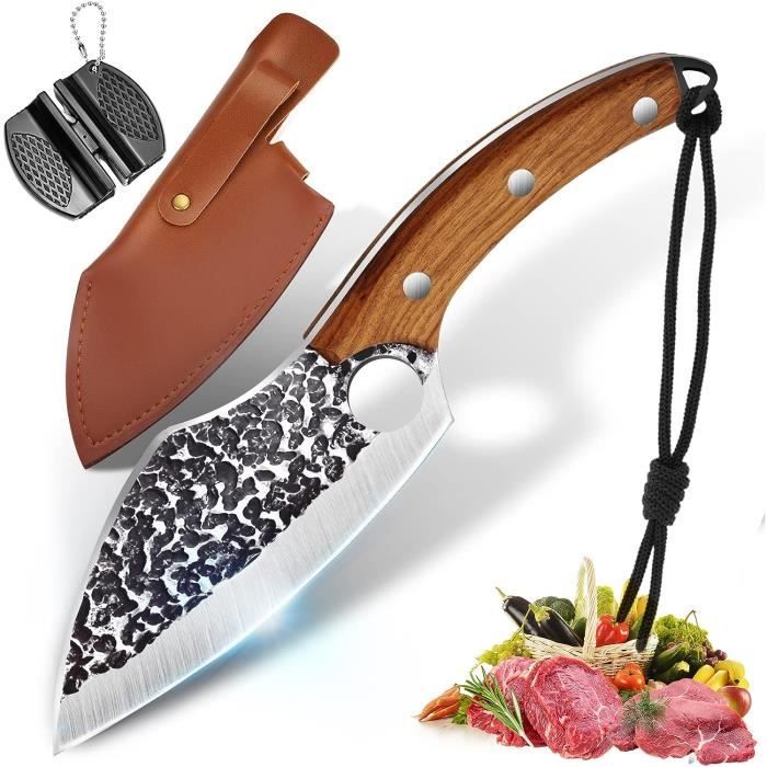 BIVGOCLS-Couteaux de Cuisine Professionnel,Couteau Japonais,Couteau à  Hacher,Couteau à Désosser de Boucher - Cdiscount Maison