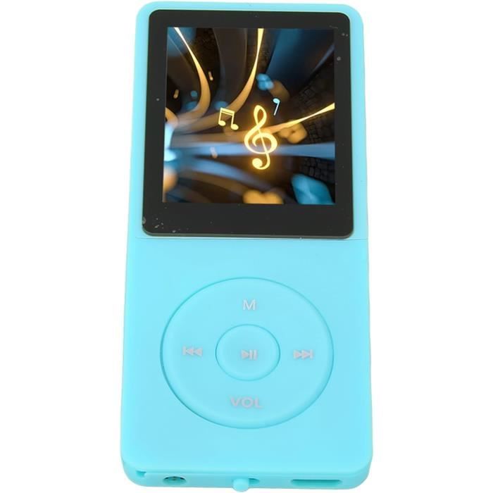 Lecteur MP3 Portable Multimédia Avec Cordon - Bleu - Musique En Continu Et Design Compact