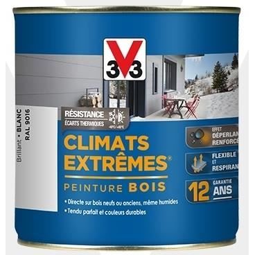 peinture bois brillant climat extreme 2 5l vert basque v33 cdiscount bricolage
