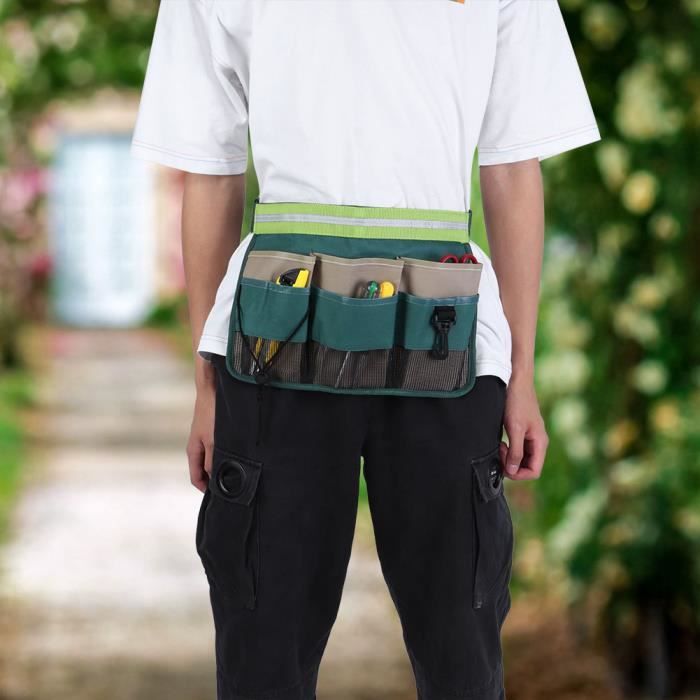 Ceinture de sac de taille d'outil de jardinage avec ceinture pour