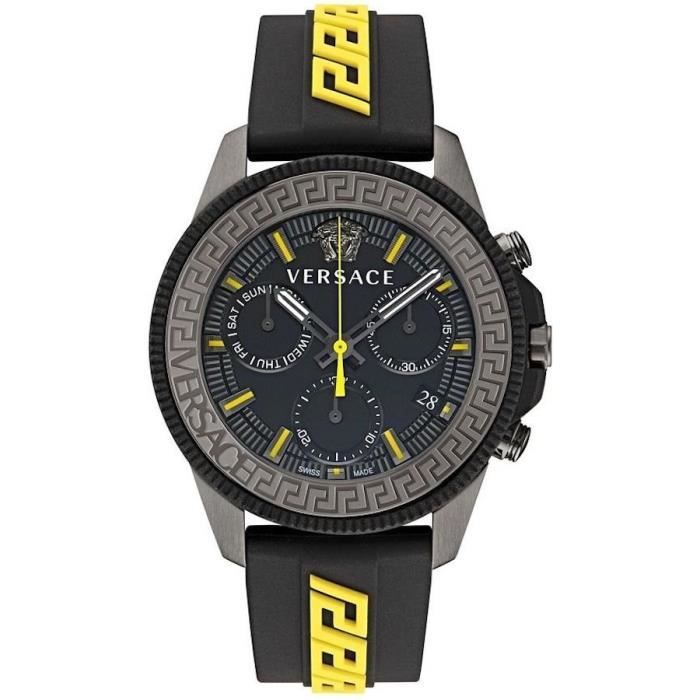 Montre VERSACE Greca Action VE3J00322 Noir Silicone 45mm