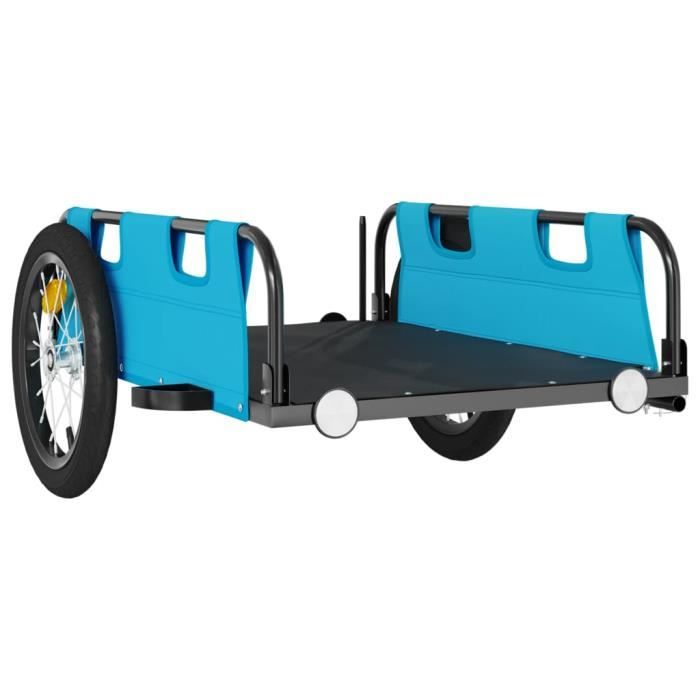 Remorque Vélo Cargo Pliable CNCEST – 16 Pouces – Bâche Incluse – Capacité 50kg