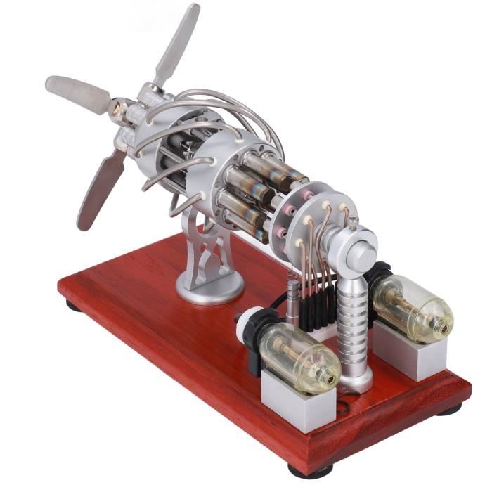 Moteur Stirling Dekaim - Modèle Éducatif à Gaz Chaud - Jeu Physique Pour Enfants Et Adultes