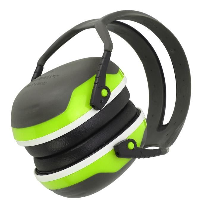 YOSOO Cache-oreilles Casque antibruit pliable de sécurité, réduction du  bruit, pour dormir et quincaillerie anti-bruit Rouge Vert