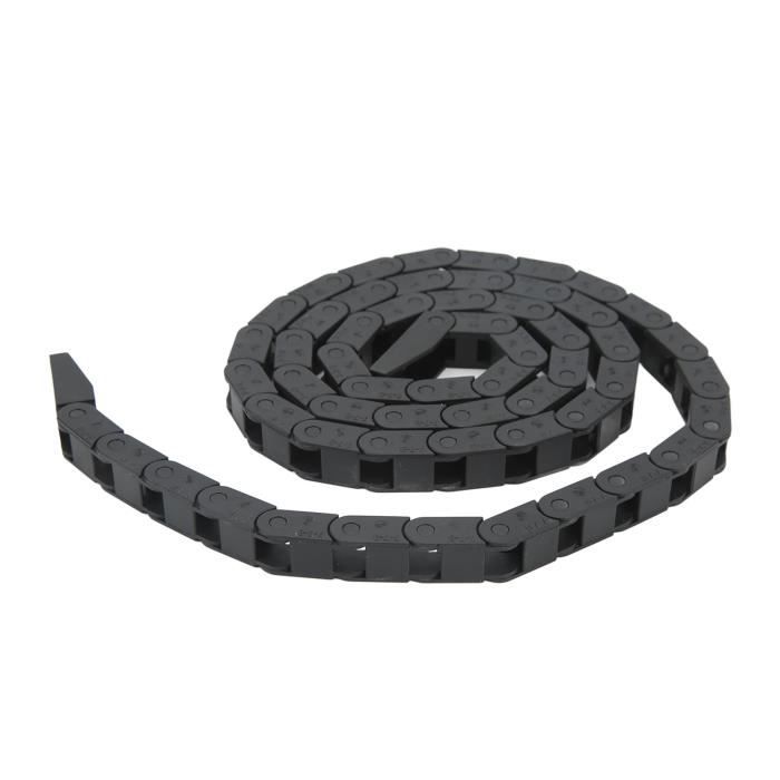 YOSOO Chaîne porte-câbles en nylon Chaîne de câble en plastique noir ...