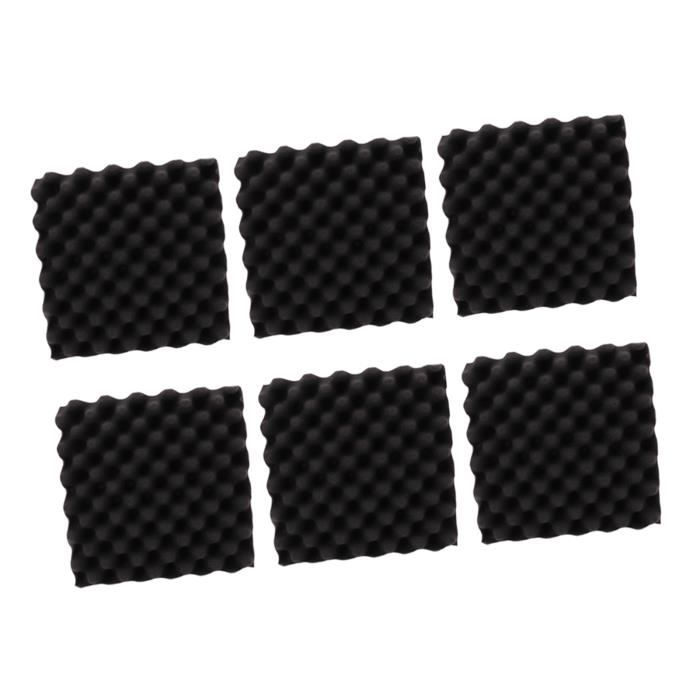 Lot De 6 Panneaux Acoustiques Autocollants, Panneaux Isolants En Polyester Panneaux Muraux Insonorisants Haute Densite 60 X 30 X 1 Cm Abricot 96324827