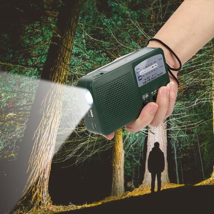 Lanterne de camping d'urgence, lampe de camping solaire à manivelle