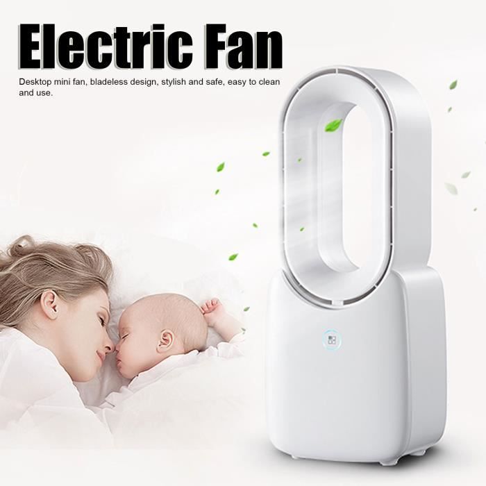 Mumuve Mini Ventilateur De Bureau USB Réglable à 3 Vitesses - Petite Table Portable Silencieuse