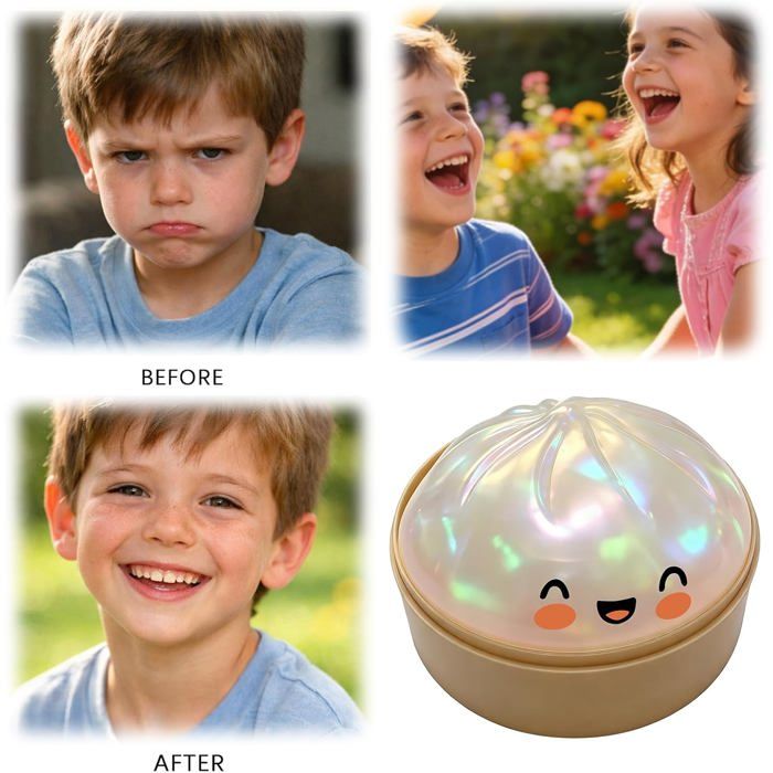 Squishies Dumpling – Balles Anti-Stress Géantes En TPR – Lot De 5 Avec Cuiseur Vapeur – Jouet Sensoriel Pour Tous Âges